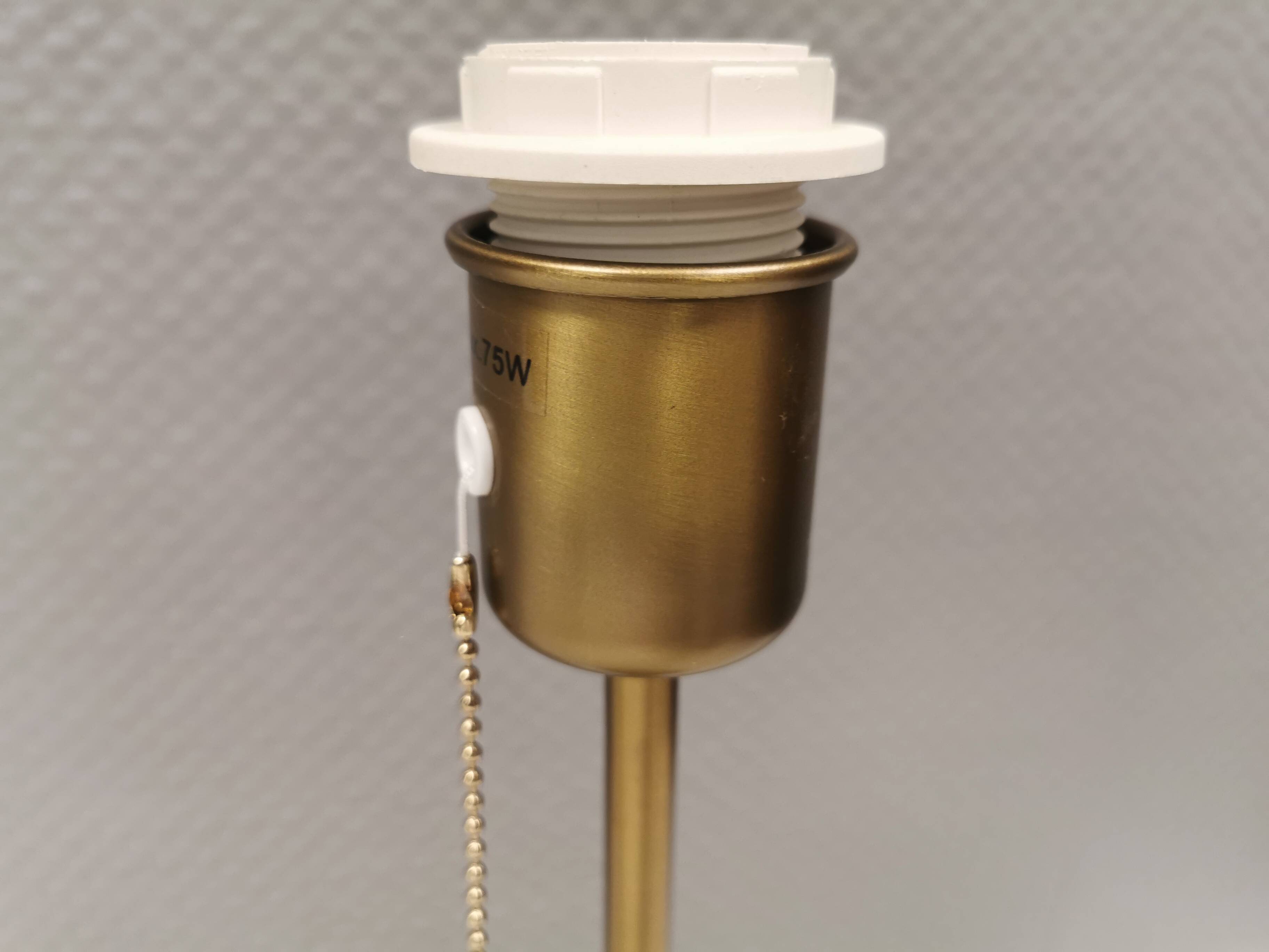 Gold-colored table lamp, Danish from the 1980-90s