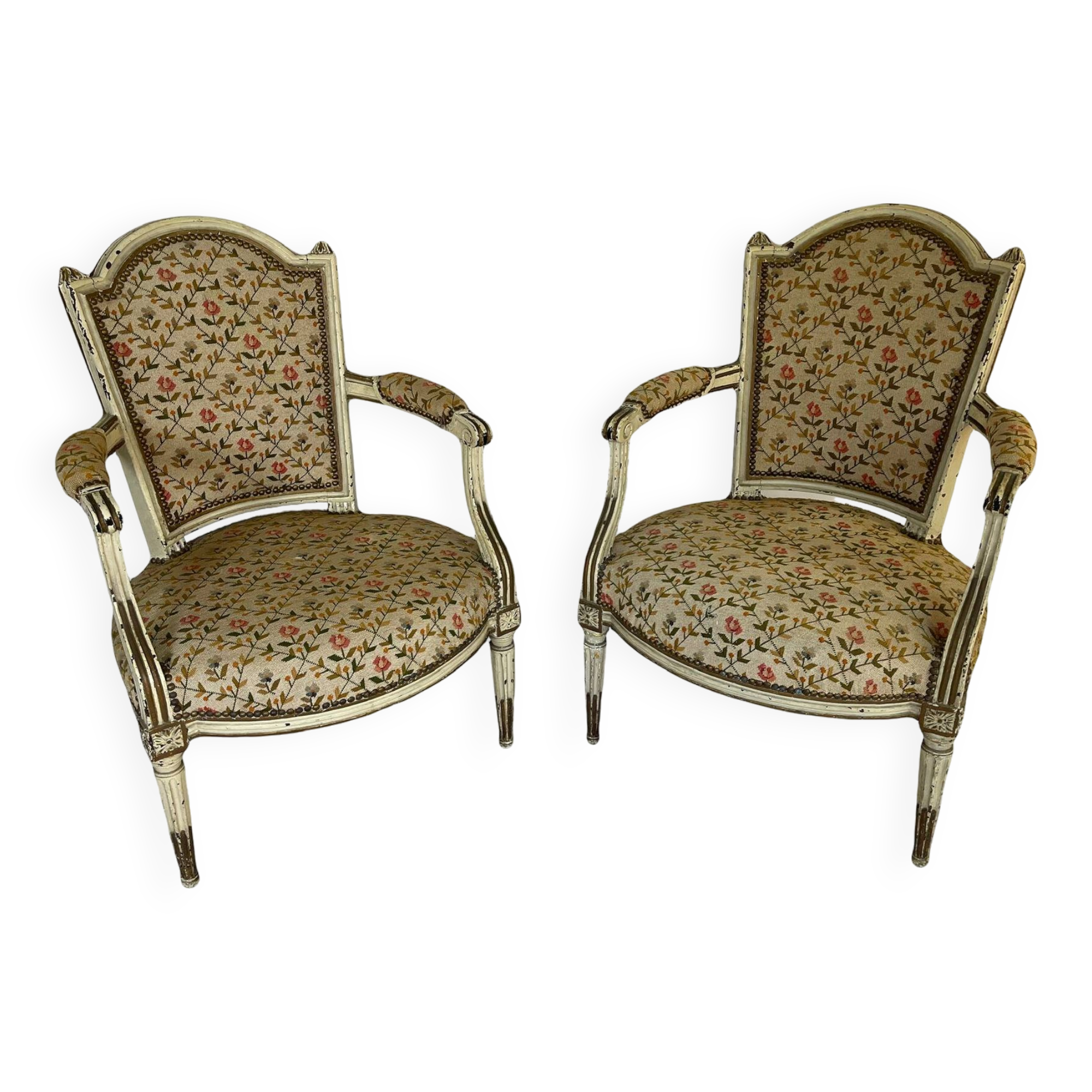 SET OF ARMCHAIRS LOUIS XVI PERIOD gendarme hat 18TH