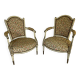 SET OF ARMCHAIRS LOUIS XVI PERIOD gendarme hat 18TH