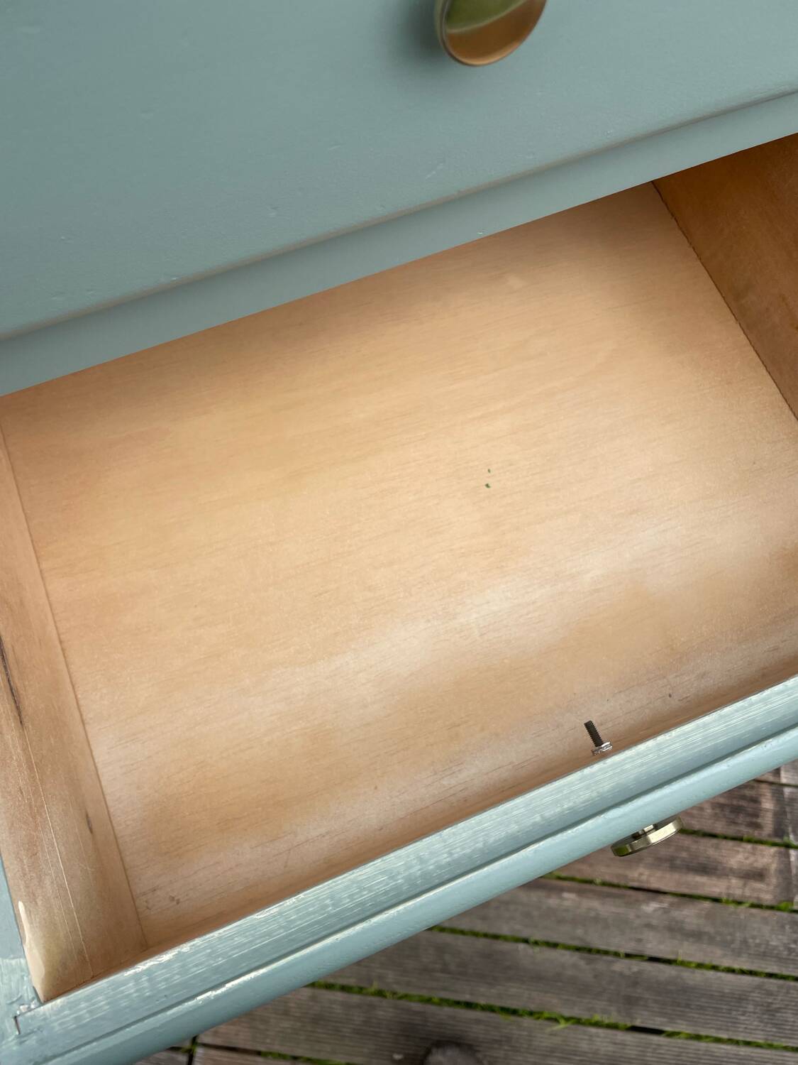 Vintage 1950 water green chiffonier