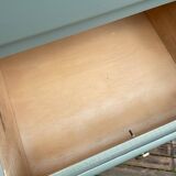 Vintage 1950 water green chiffonier