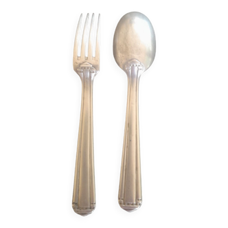 Silver birth cutlery