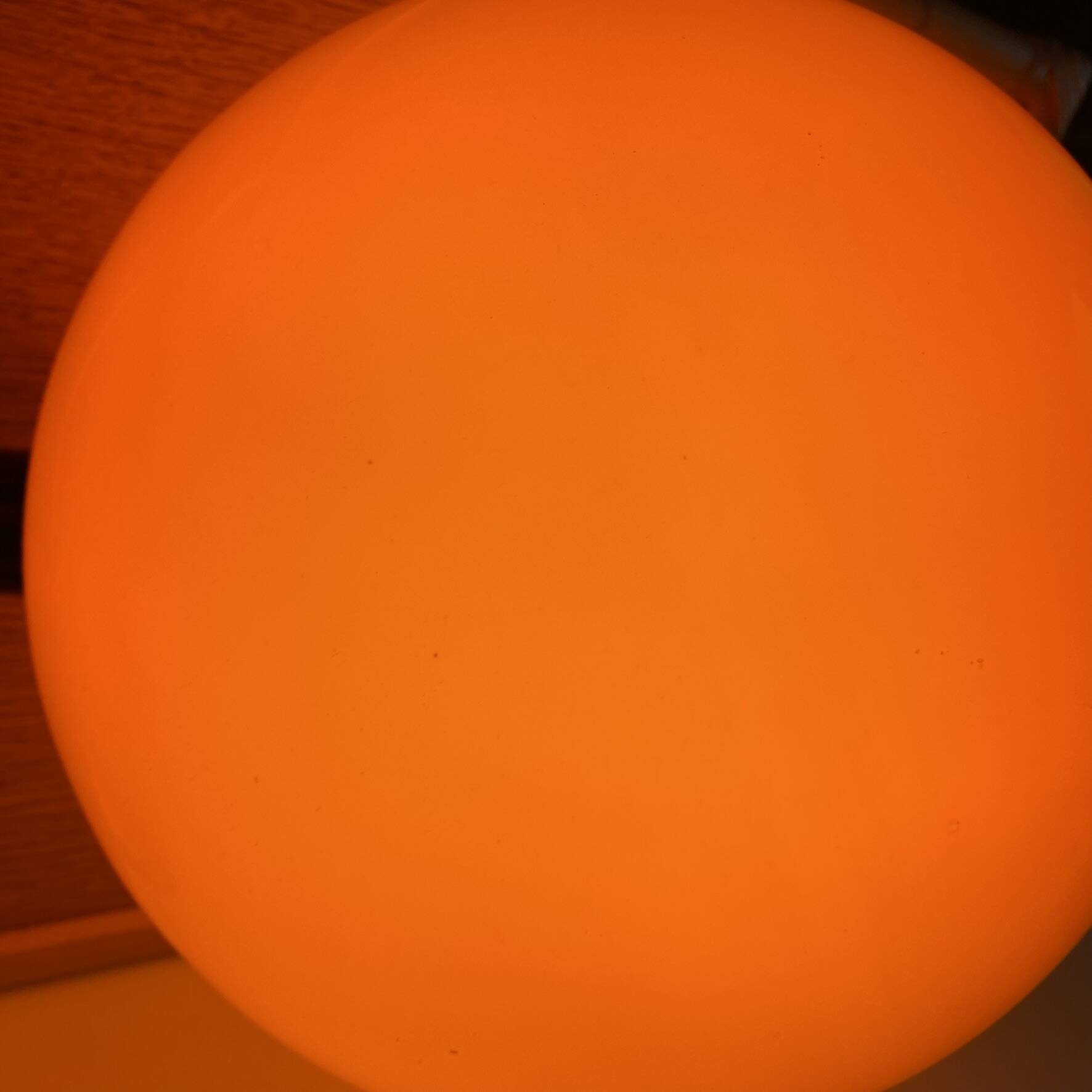 Vintage orange opaline pendant light, 1970s