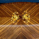 Louis XVI table has extensions in precious wood marquèterie