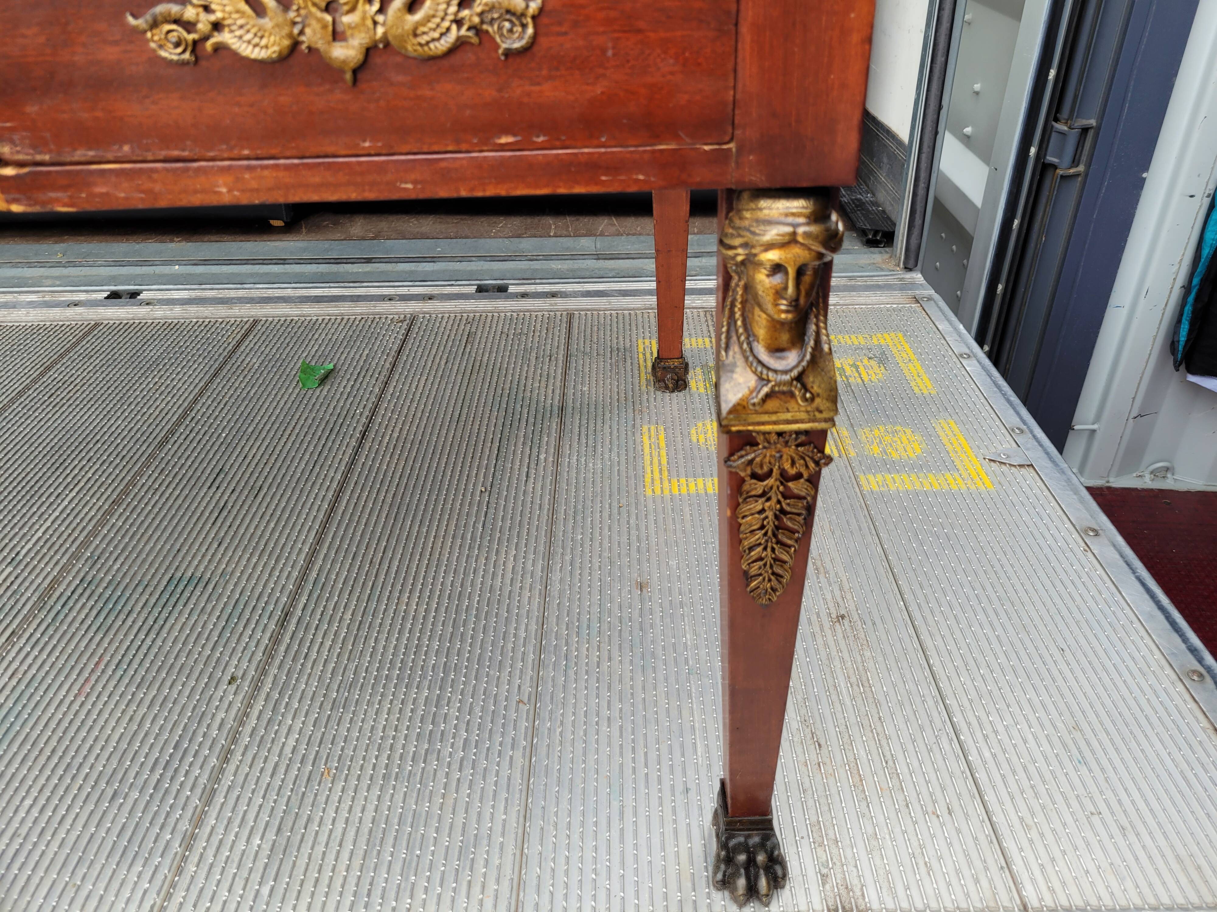 Henry II style two-body desk