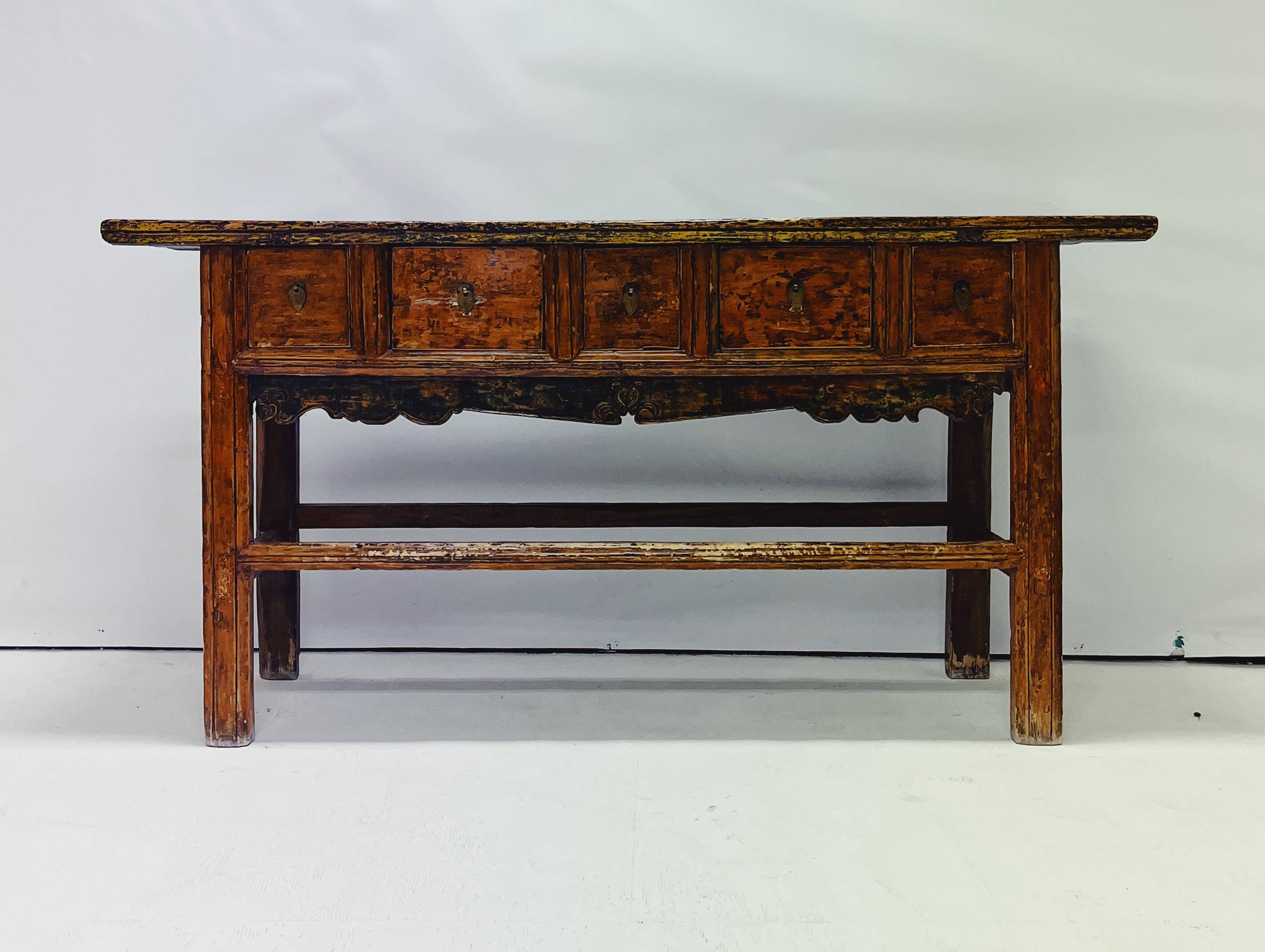 table console en bois ancien