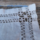 Old-handed white yarn embroidery days handmade
