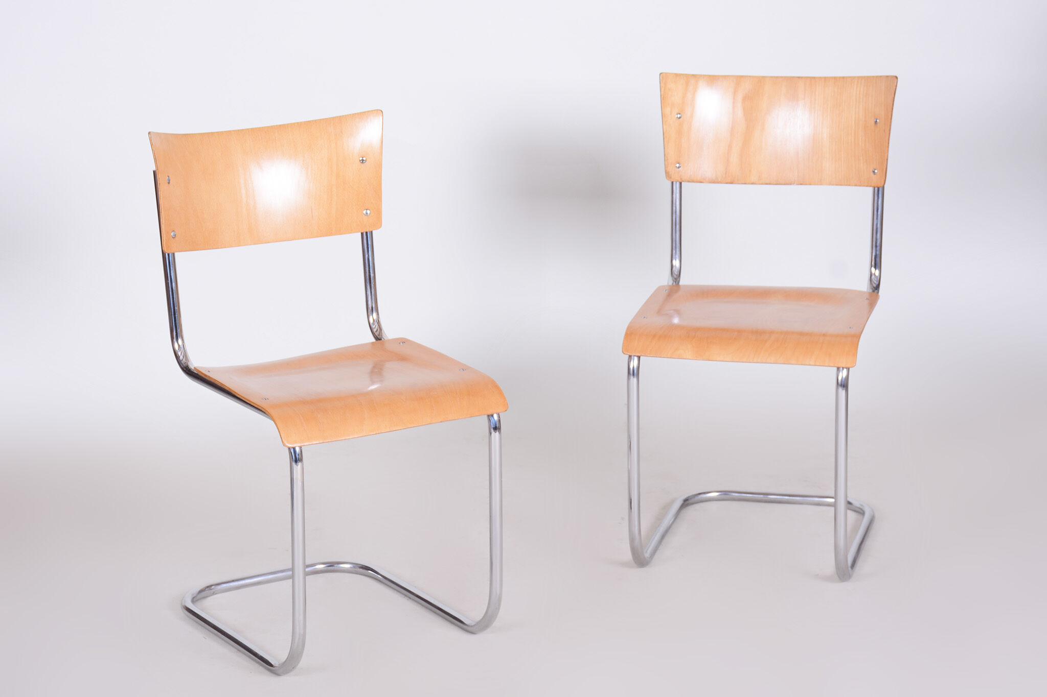 Set of four mart stam dining chairs - 1930s
