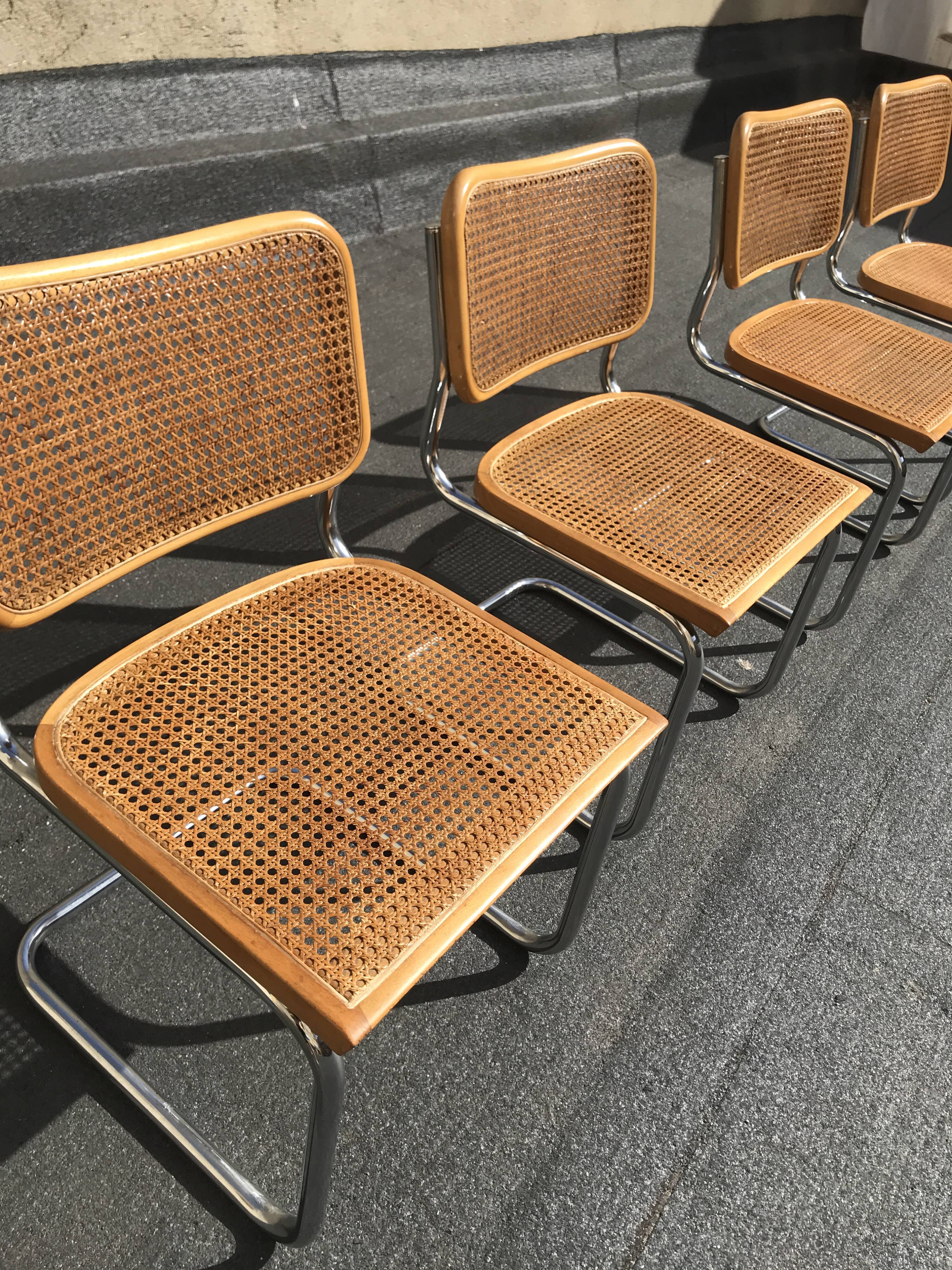 4 Cesca B32 Marcel Breuer Cidue edition