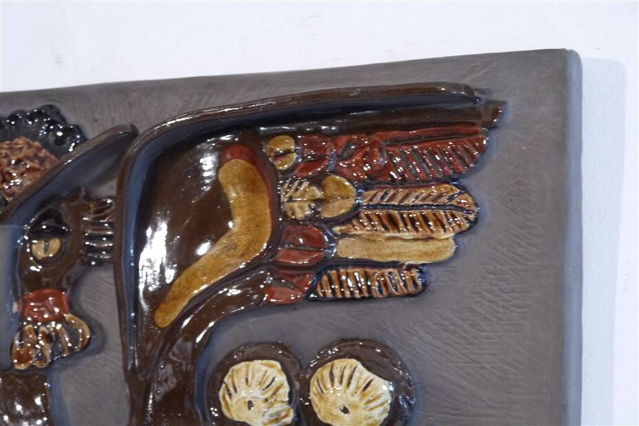 Swedish ceramic plaque by Gantofta 1960