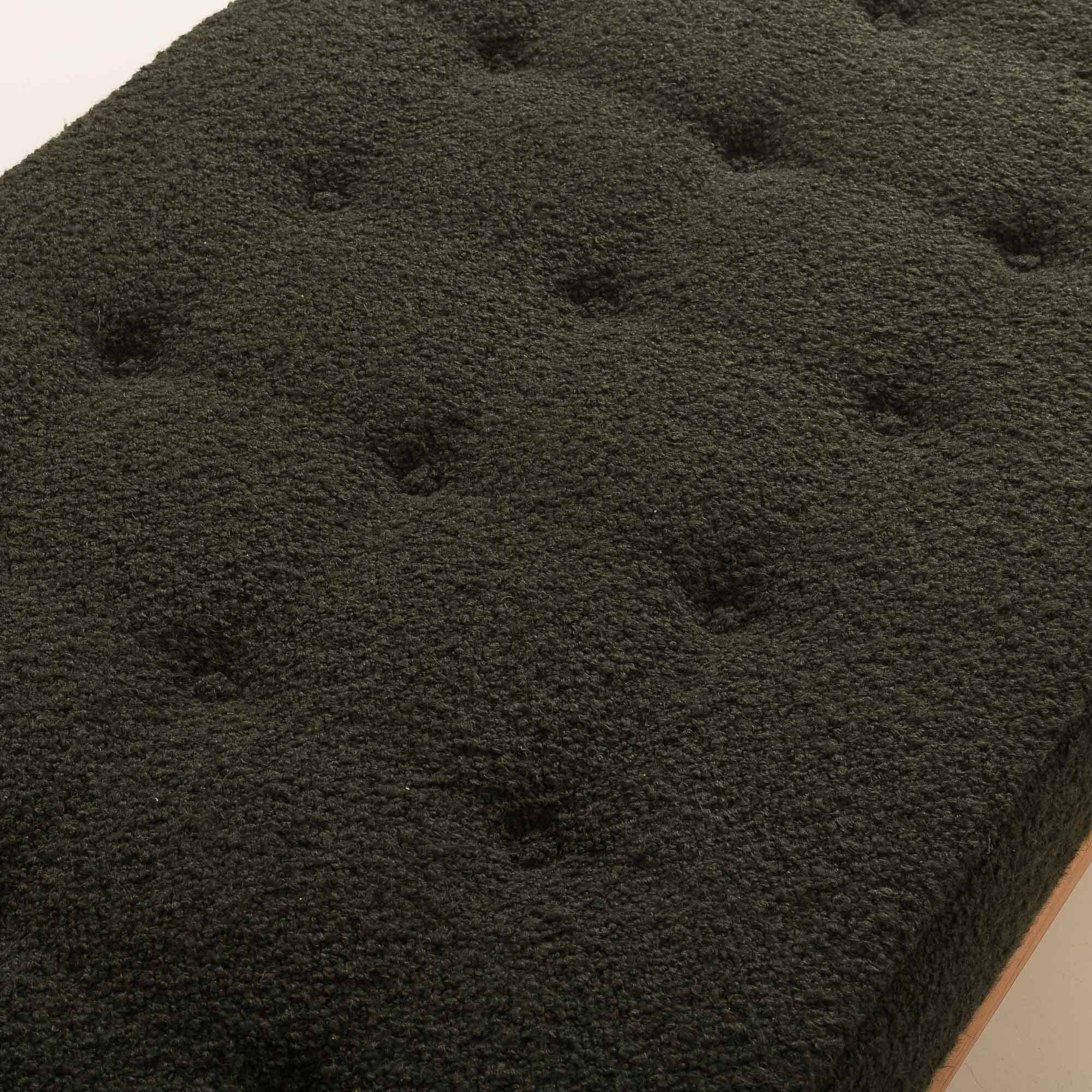 Danish teak daybed in thick boucle fabric, 1960s