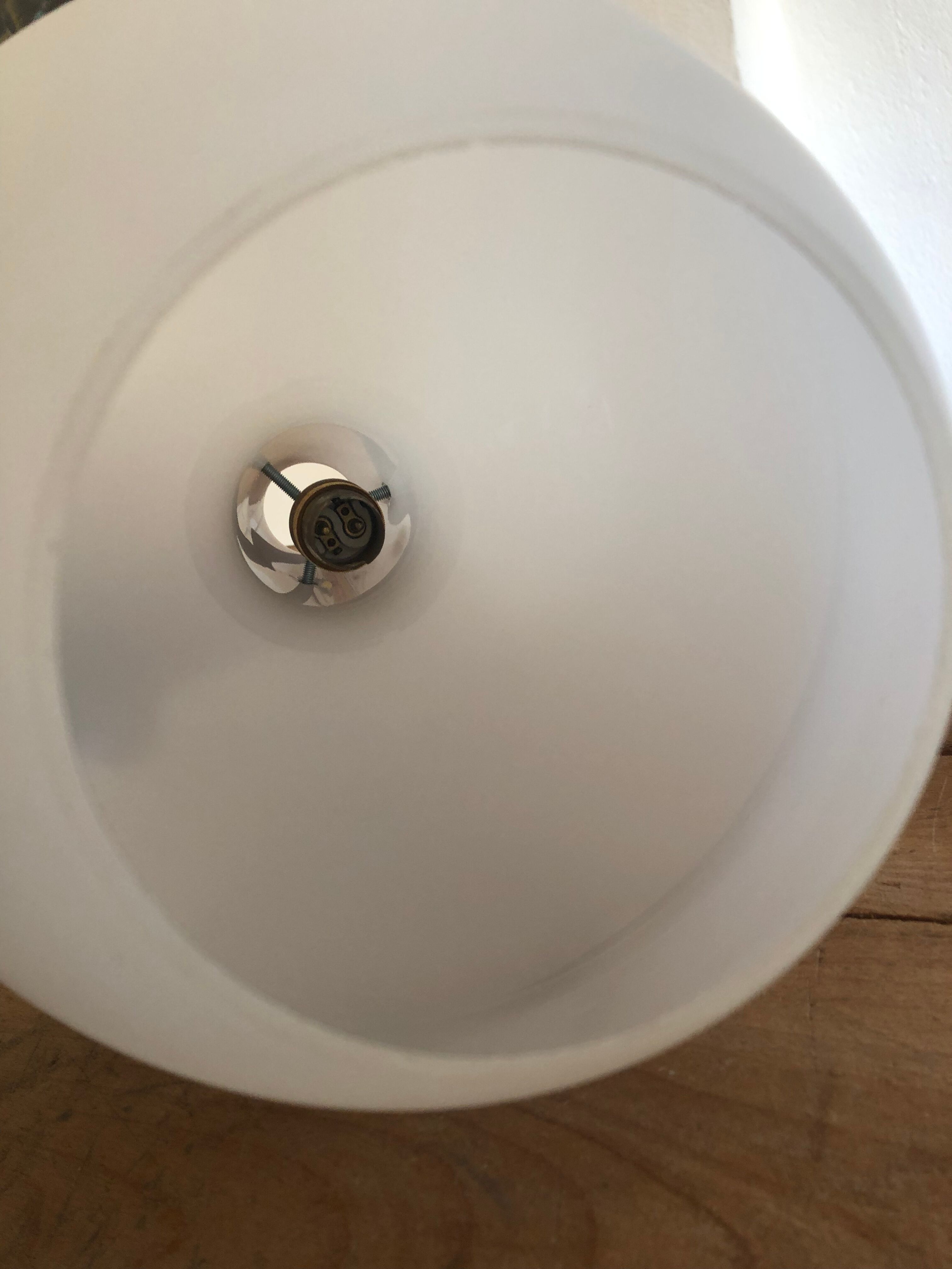 Italian midcentury vintage opaline hanging