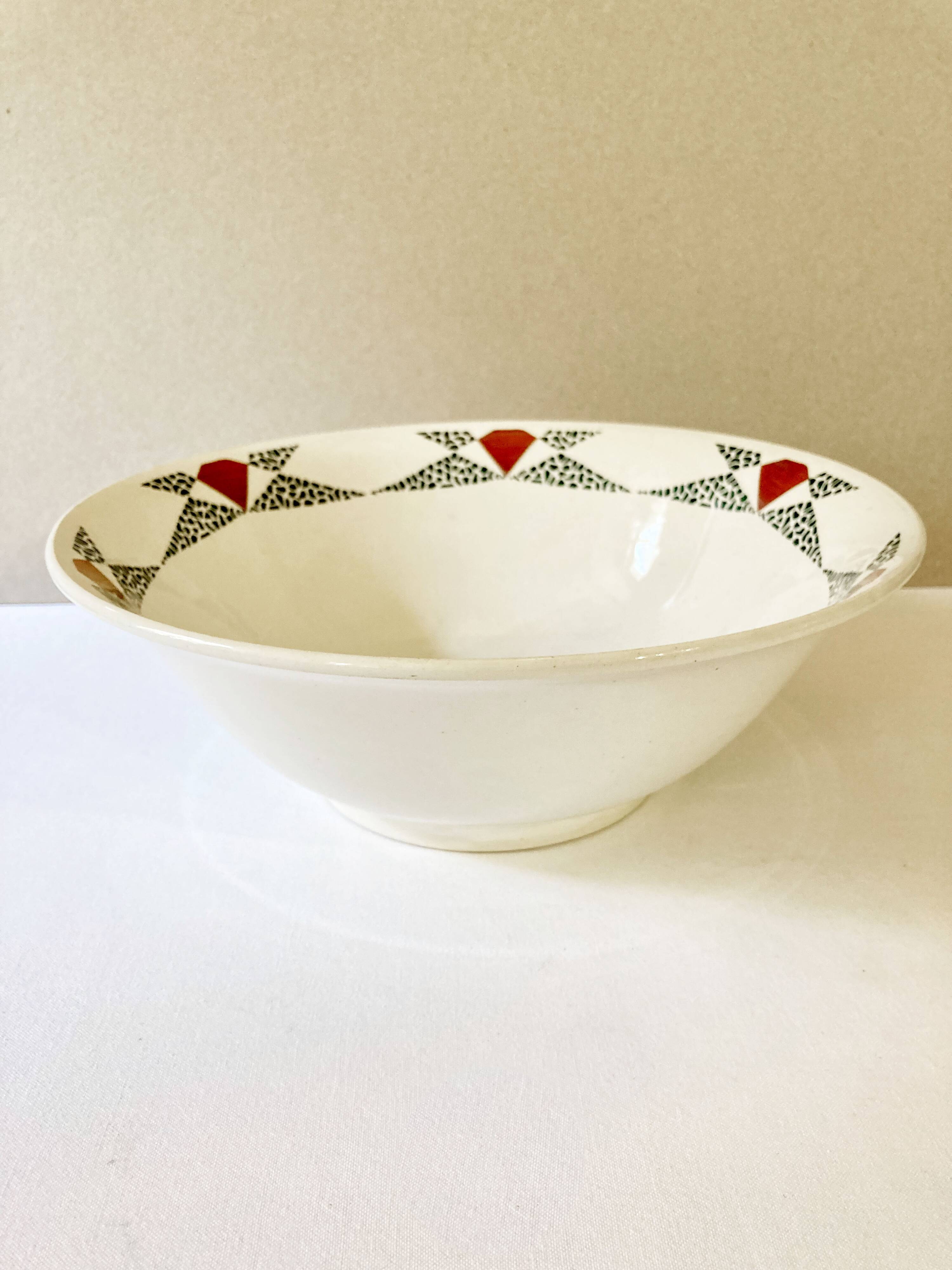 Grand plat ou saladier art déco "Odette"