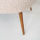 Canapé scandinave en laine bouclée, Danemark années 1960