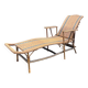 Wicker chaise longue