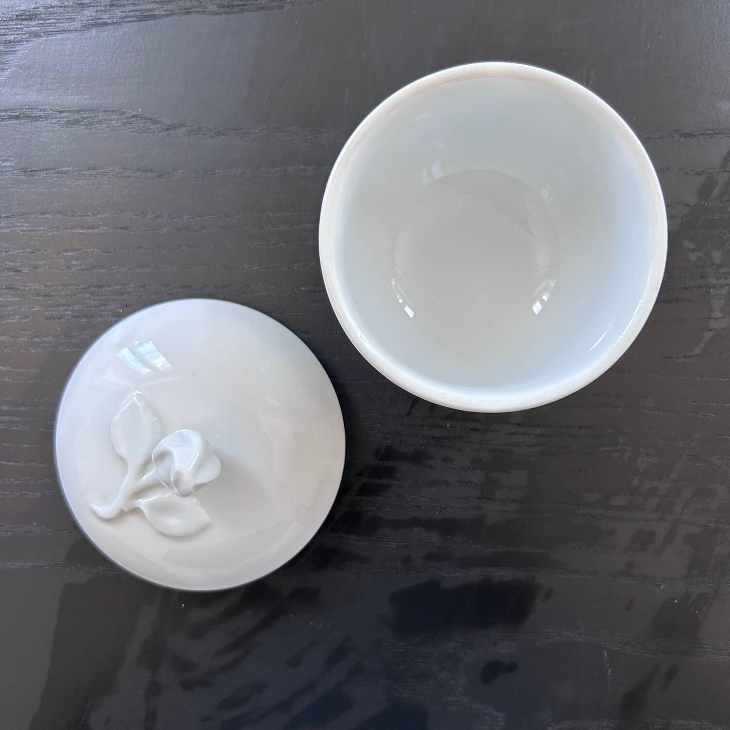 Porcelain sugar bowl