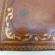 Former jewelry box box box gilded with monogrammed irons AM