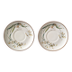 Deux soucoupe Villeroy Boch modèle Botanica