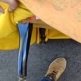 Fauteuil chauffeuse ancienne Napoléon III