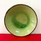 green glazed earthenware dish from the 1950s - Dieulefit