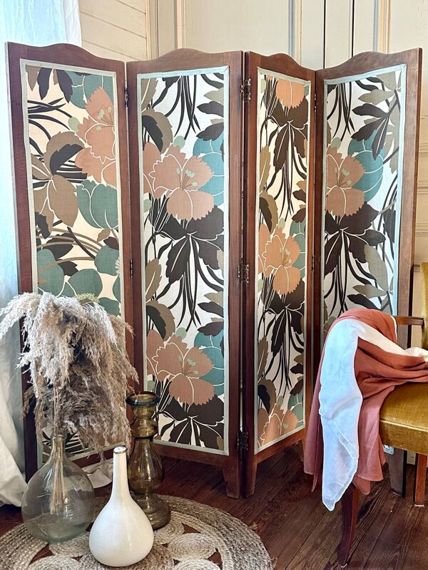 Paravent vintage années 70