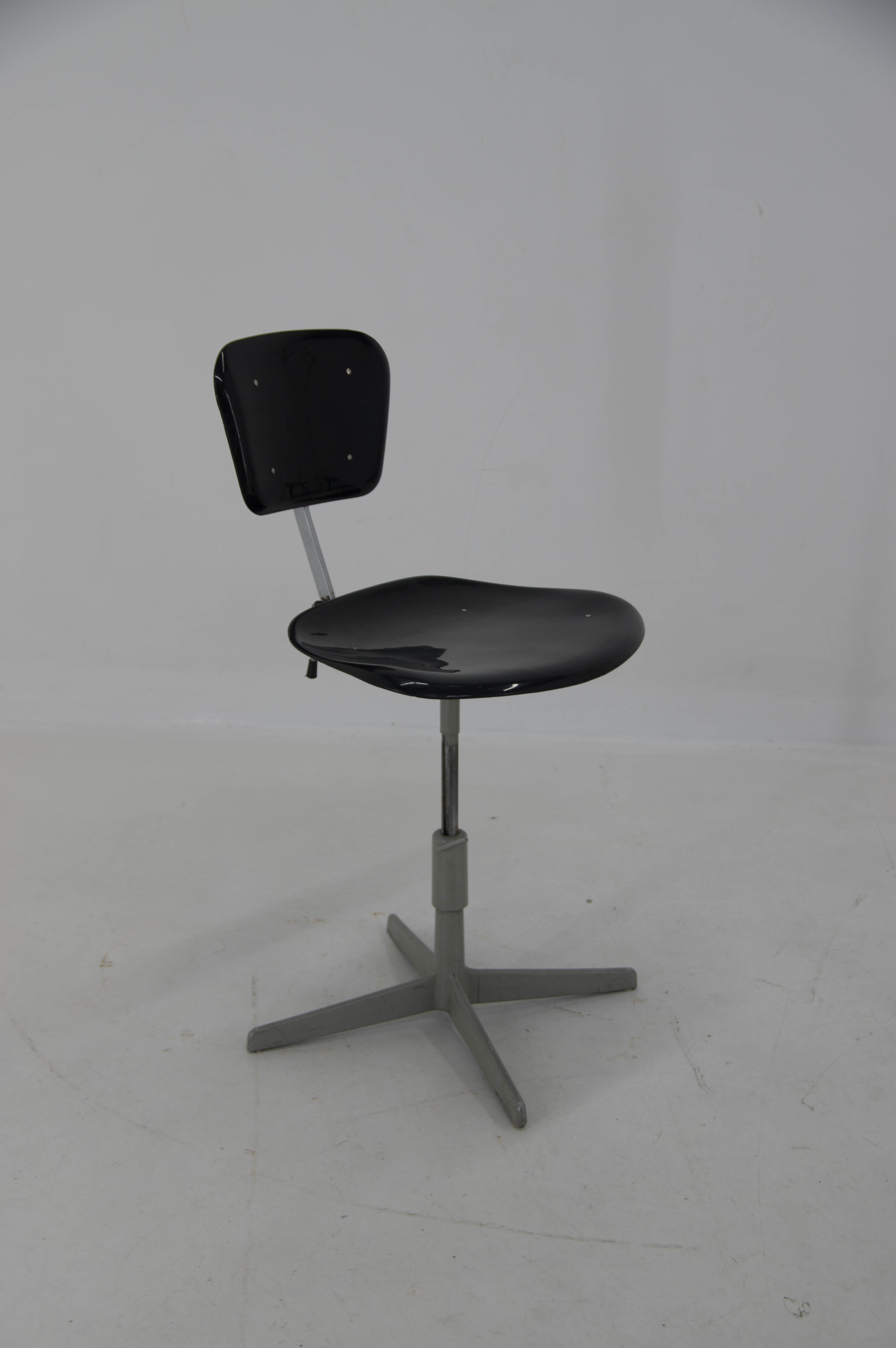 Industrial adjustable chair, Czechoslovakia, 1960s