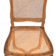 4 caned chairs from the Louis XV period stamped by Charles Delenoncourt.