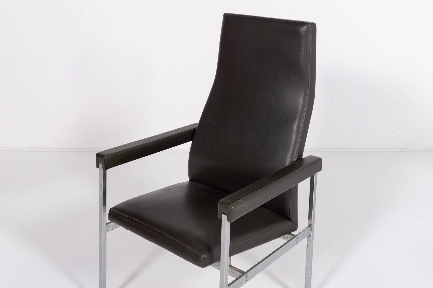 Paire de fauteuils à dossier haut de Fritz Hansen, Danemark des années 1980