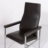 Paire de fauteuils à dossier haut de Fritz Hansen, Danemark des années 1980
