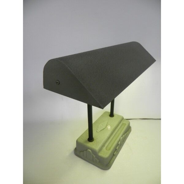 Lampe de bureau art déco Sevadac avec lampe fluorescente