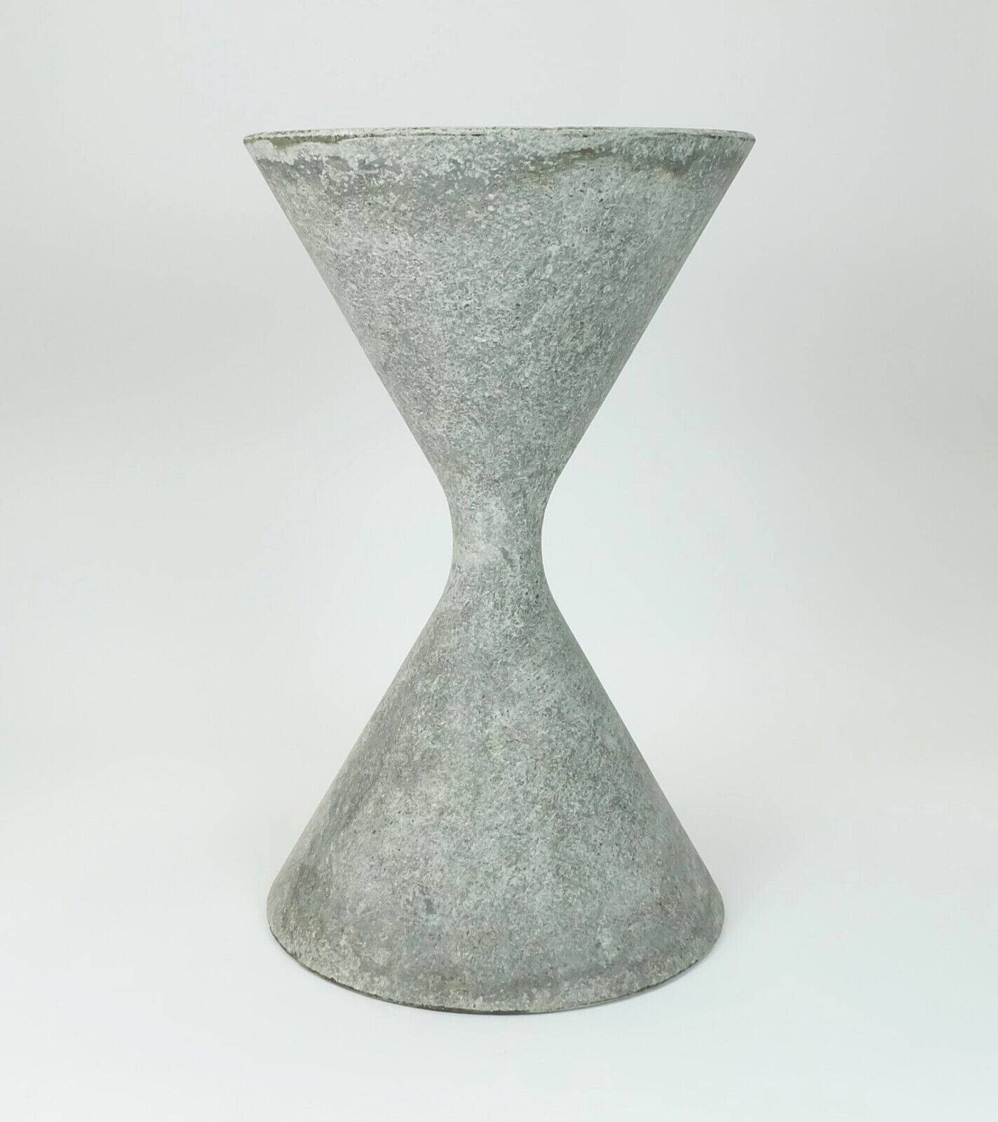 gray spindel PLANT POT mid century architectural planter Anton Bee and willy guhl 1950s