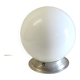 Ceiling light or table lamp with opaline globe, diameter 20cm - mid-20th century.