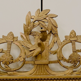 Miroir de style Louis XVI en bois et stuc doré XIX siècle, 122x72 cm