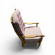 "Edouard" armchair in oak by Guillerme & Chambron for Your Home