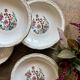 Set of 6 vintage soup plates, "Indian Tree" pattern by Digoin