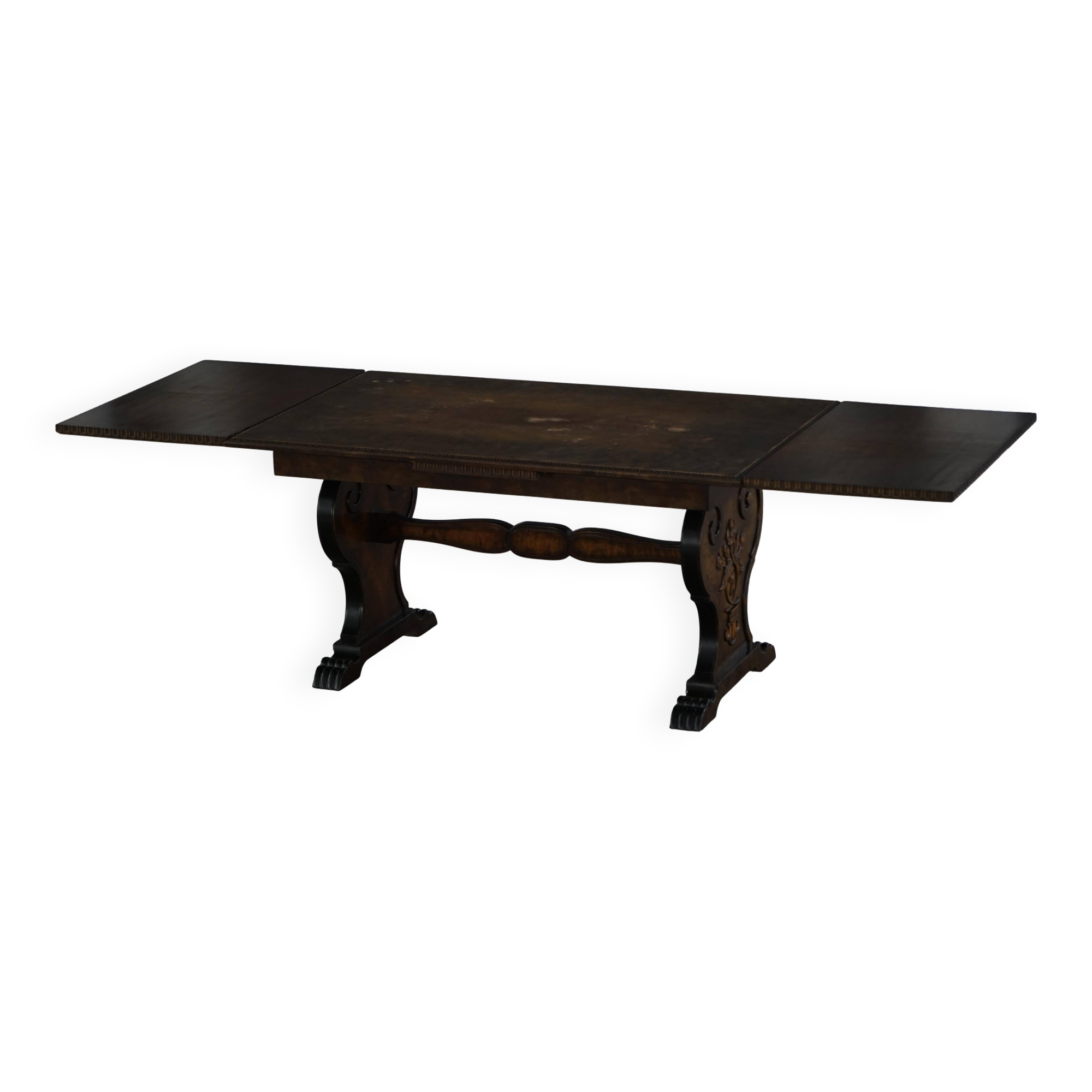 Axel Einar Hjorth, Table à manger en bouleau, Style Swedish Grace, Bodafors, années 1930