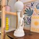 Vintage ceramic and opaline lamp
