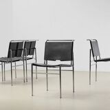 Eileen Gray Set of 4 Roque Brune Dining Chairs for Classicon 1927/1990s
