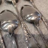 5 tablespoons 800 silver Swiss goldsmith Jezler model Muguet