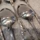5 tablespoons 800 silver Swiss goldsmith Jezler model Muguet