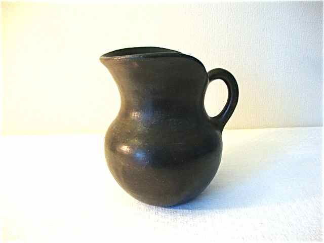 Black terracotta pitcher