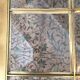 Table brass and beveled glass
