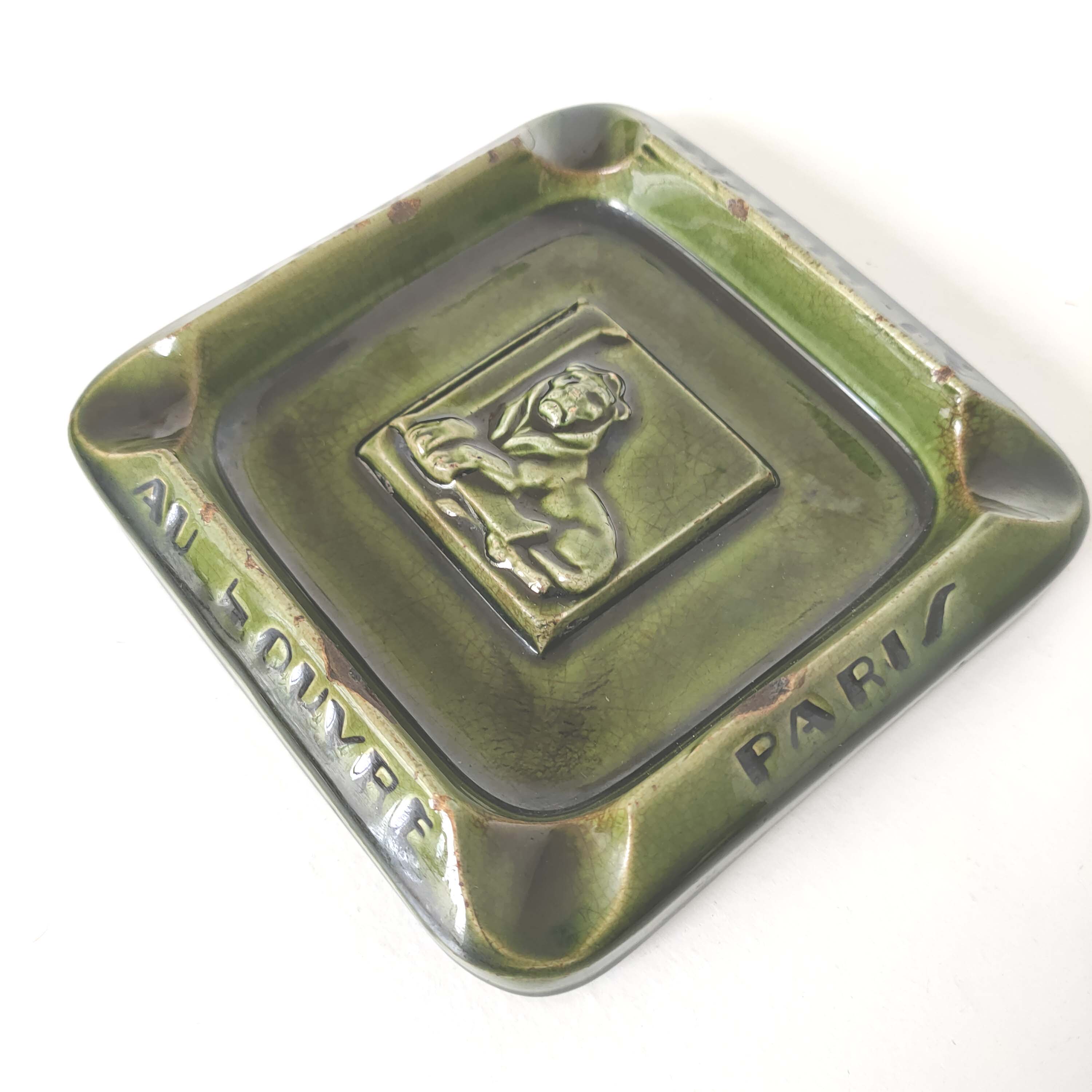 Old ashtray at louvre paris ceramics