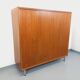Vintage Scandinavian modernist wardrobe in teak and metal from the 1960s.