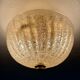 Old ceiling lamp murano glass with inclusion gold gilded barovier toso