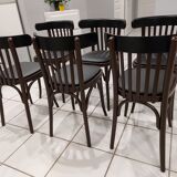 Set of 6 bistro chairs from the 1970s
