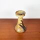 Mid-century Danish studio ceramic candlestick signed Aage Würtz, 1960s.