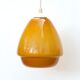 Suspension opaline jaune moutarde, années 70