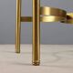 Vintage coffee table in brass and glass, Italian design, 1970s.
