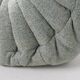 Togo set of armchair and pouf in melange tweed